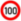 Verkehrszeichen 100-km-Begrenzung